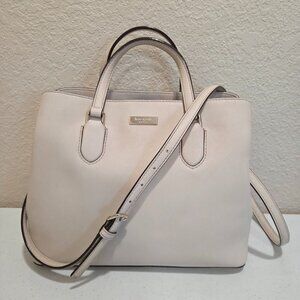 Kate Spade Spring/Summer Off White Leather Handbag Over The Shoulder